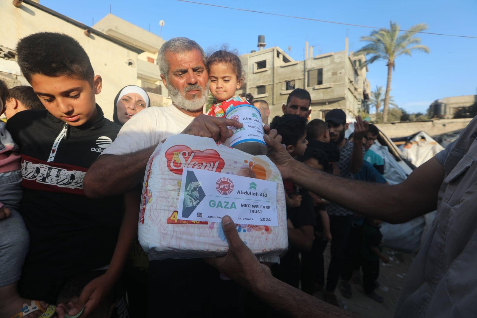 MKC Welfare Trust Gaza relief package handover