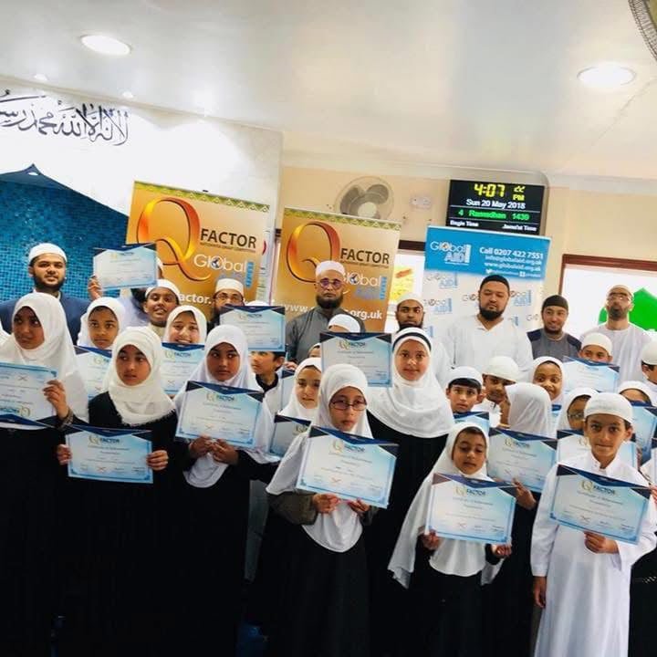 Children at a supported madrasa