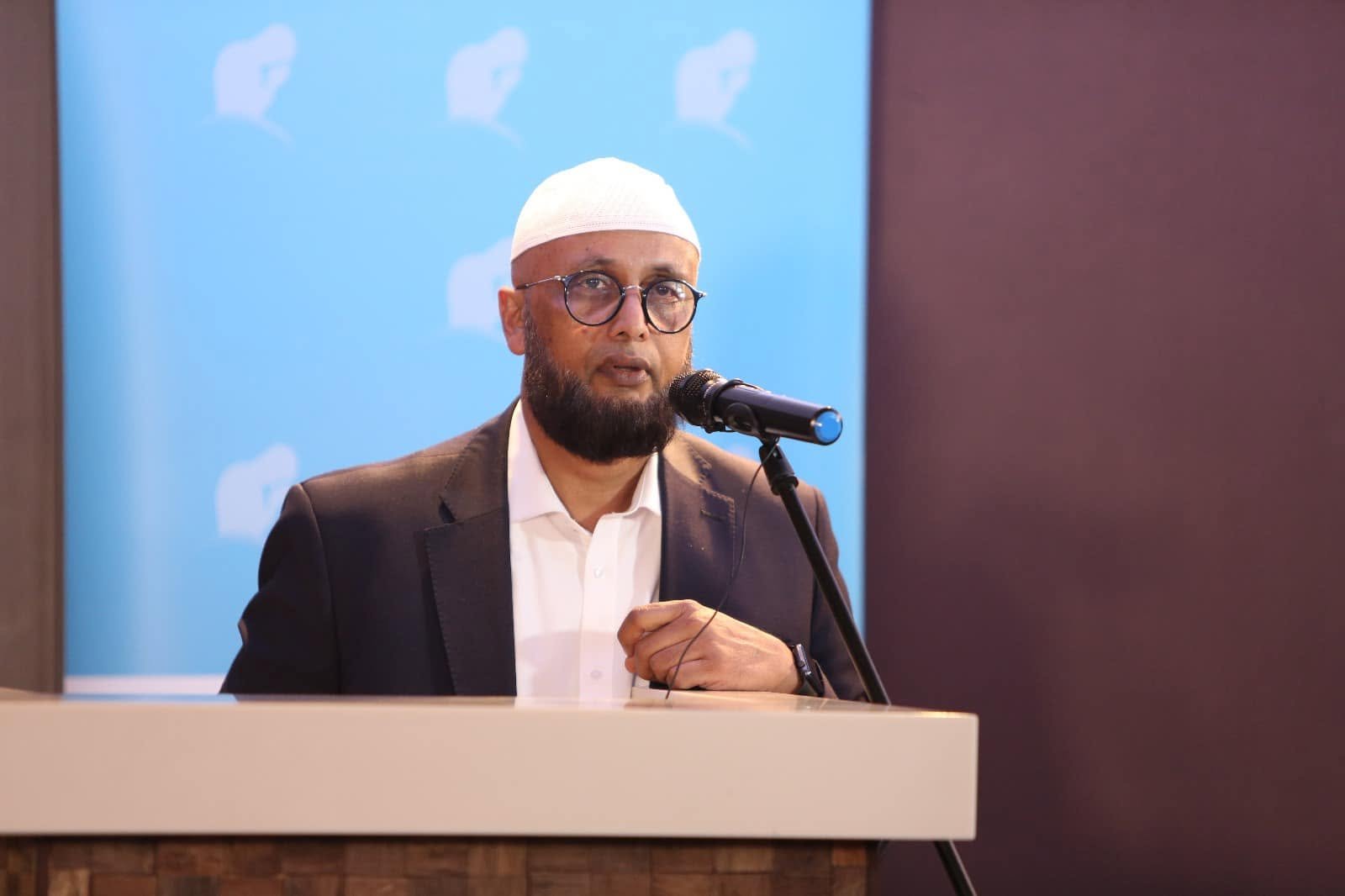 Speaking at a community event